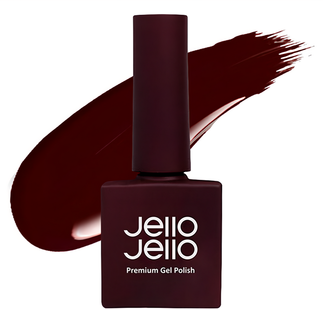 Jello Jello 七彩系列 美甲凝膠, JC-26 Velvet Burgundy, 10ml, 1瓶