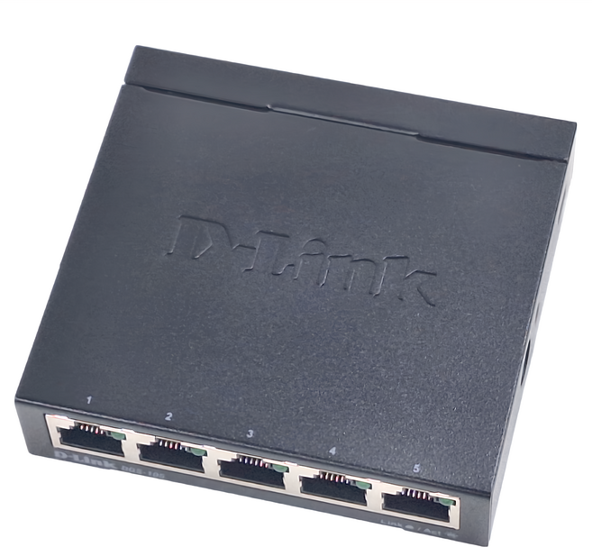D-Link 友訊科技 5埠 金屬外殼桌上型網路交換器, DGS-105, 1台