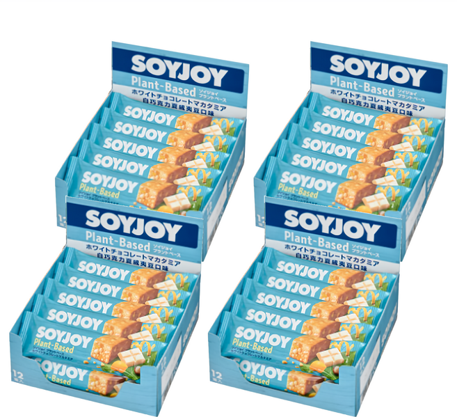 SOYJOY 大豆水果營養棒 白巧克力夏威夷豆, 360g, 4盒