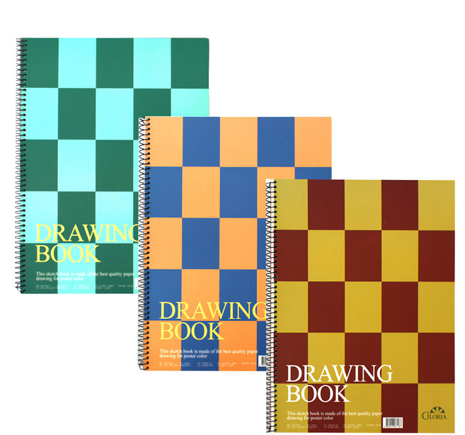 Gloria 25頁素描本 顏色隨機 220g, 3本, 8開