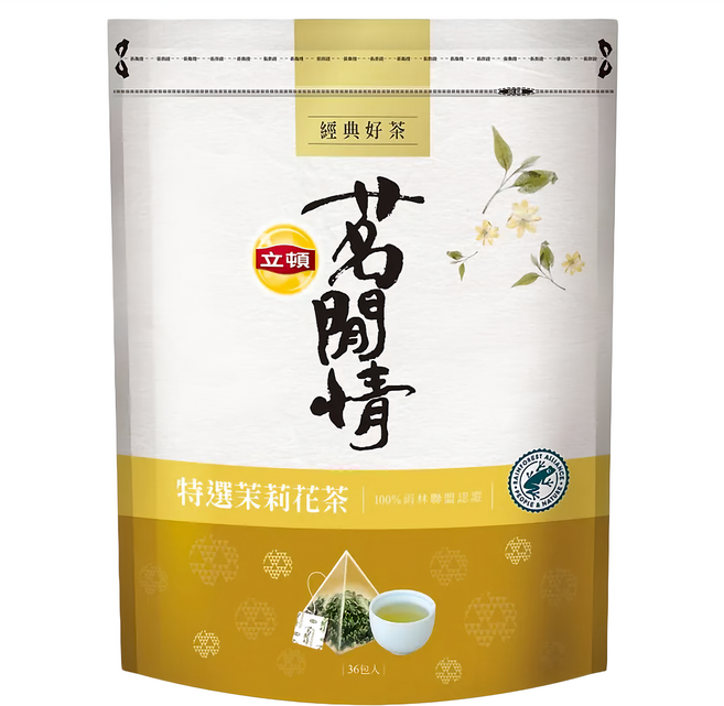 Lipton 立頓 茗閒情 茉莉花茶包, 2.8g, 36包, 1袋