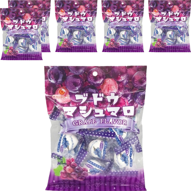 Chiao-E 巧益 葡萄夾心棉花糖, 75g, 6袋