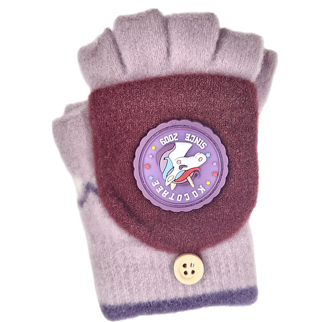 KOCOTREE 超Q翻蓋五指保暖手套 均碼