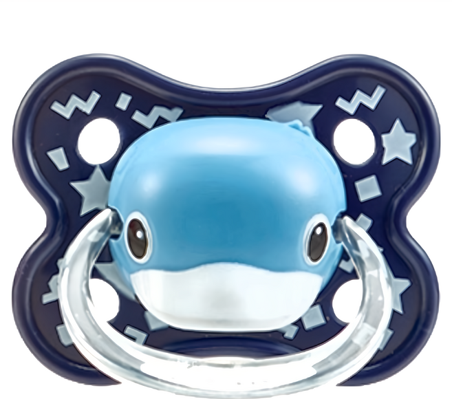 KU.KU Duckbill 酷咕鴨 造型安撫奶嘴 初生, 第1階段, 糖心藍, 1個