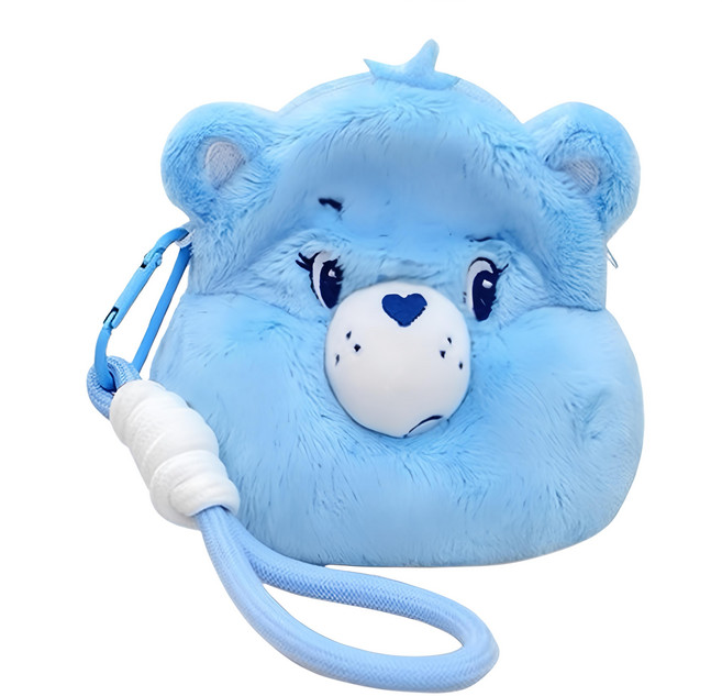 Care Bears 立體造型絨毛可提可掛收納包