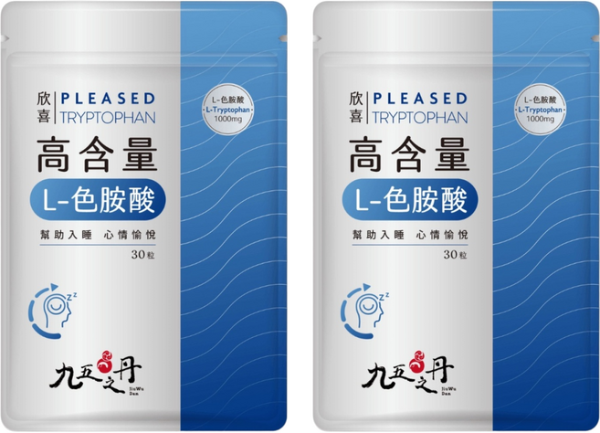 Jiu Wu Dan 九五之丹 L-色胺酸, 30顆, 0.6g, 2包