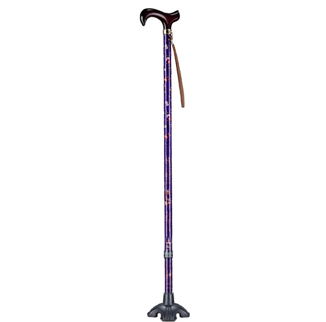Nova 光星 大底座 四腳拐 四點手杖 e2010aq e035, 紫底野莓, 1支