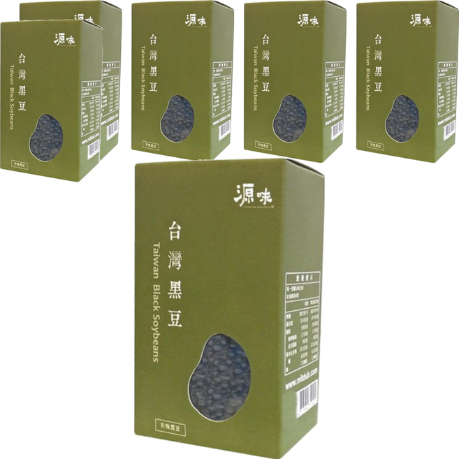 台灣源味本舖 台灣有機黑豆, 400g, 6盒