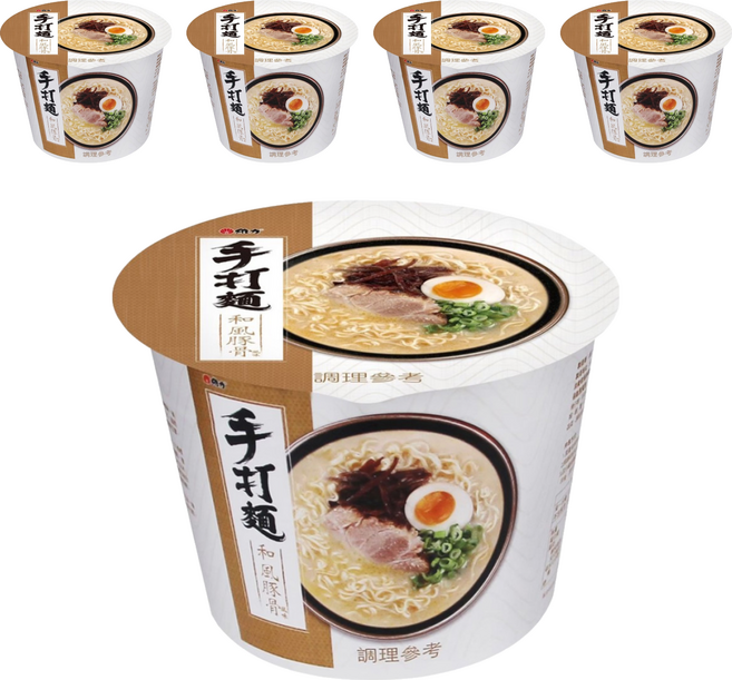維力 手打麵 和風豚骨風味, 5入