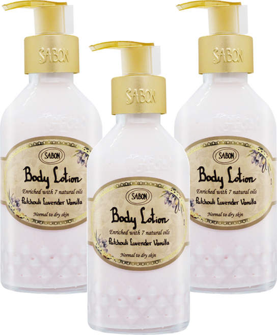 SABON 經典PLV身體乳液 國際航空版, 200ml, 3瓶