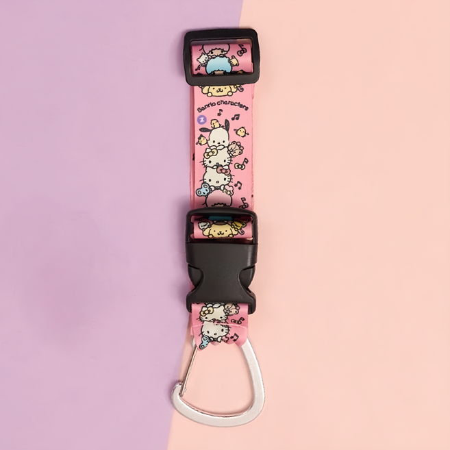 Sanrio 三麗鷗 多功能便攜掛帶 CA938-4, 家族粉, 1個