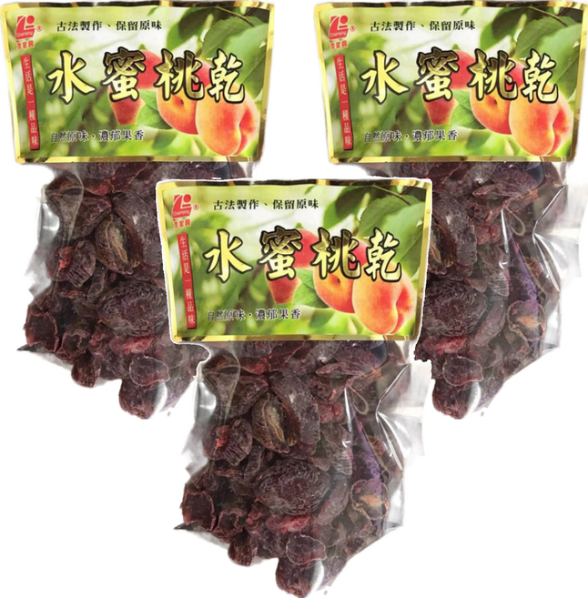 李家興 水蜜桃乾, 130g, 3包