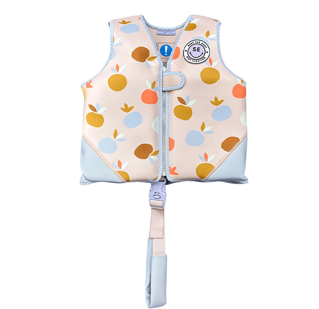 SWIM ESSENTIALS 荷蘭 兒童游泳漂浮背心, Summer Fruits Leopard, 1件