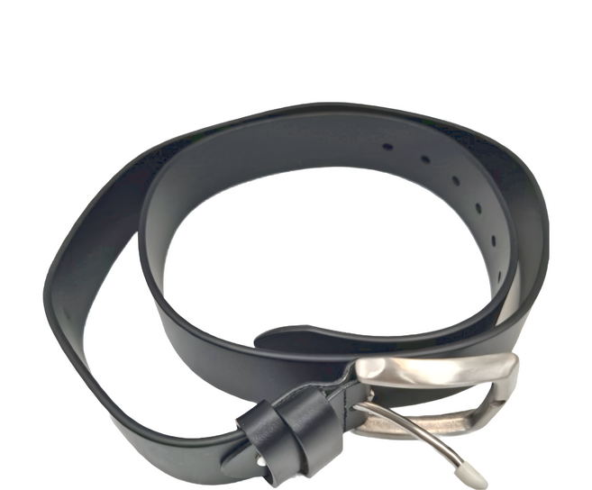 頭層牛皮帶男士不鏽鋼針釦皮帶 LL190