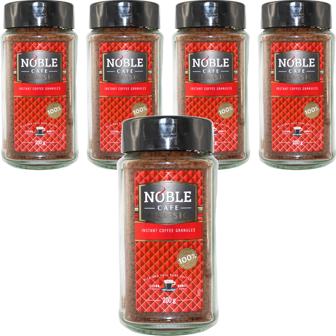 NOBLE CAFE 皇家經典咖啡粉, 200g, 1罐, 5罐