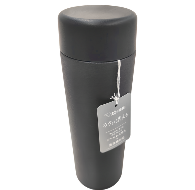 ZOJIRUSHI 象印 不鏽鋼真空保溫杯, 黑色, 480ml, 1個