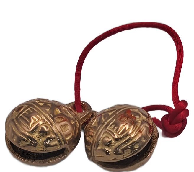開運陶源 銅製風鈴套組 附紅繩 消災驅邪 護身平安, 1組