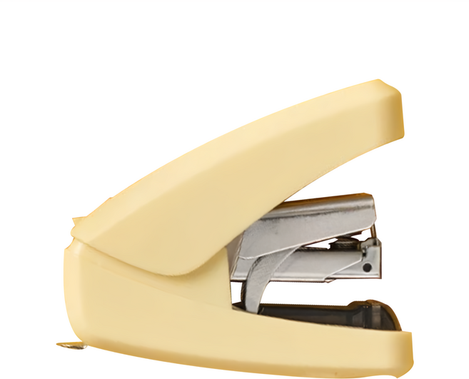 urban prefer 馬卡龍平針釘書機 6.8 x 3 x 8.5cm, 初夏黃, 1個