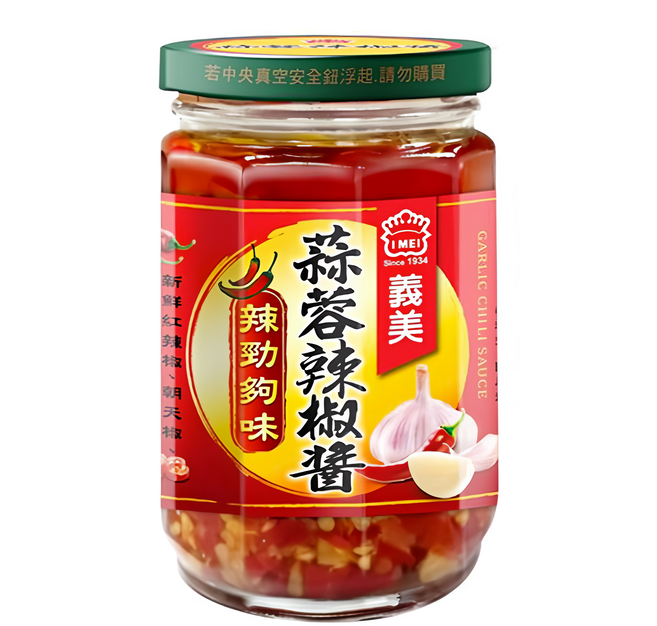 義美 蒜蓉辣椒醬, 230g, 1罐