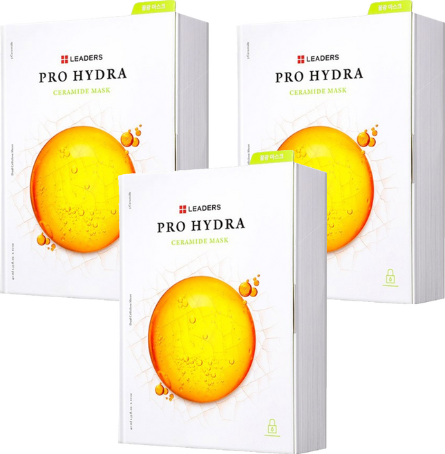 LEADERS 麗得姿 Pro Hydra 神經酰胺面膜 40ml, 10片, 3盒
