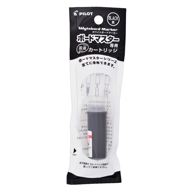 PILOT 百樂 白板筆卡水 全新TPF系統 穩定出墨 環保再生材料, 黑色, 20個