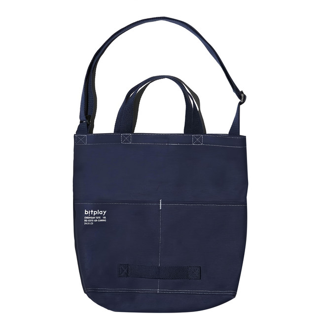 bitplay 防潑水日常托特包 帆布版, 丹寧藍
