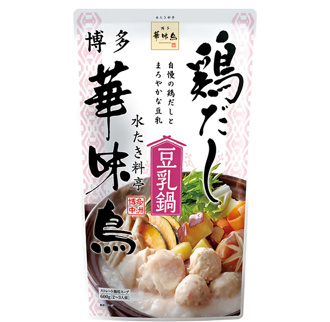 博多華味鳥 豆乳鍋湯底, 600g, 1個