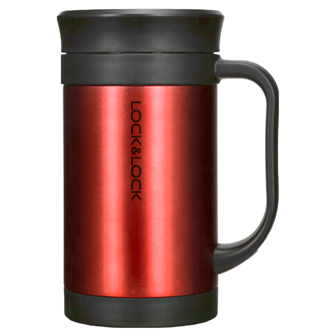 LocknLock 樂扣樂扣 經典保溫茶杯 LHC4030B-OCH BLK 8, OCH, BLK, 400ml, 1個