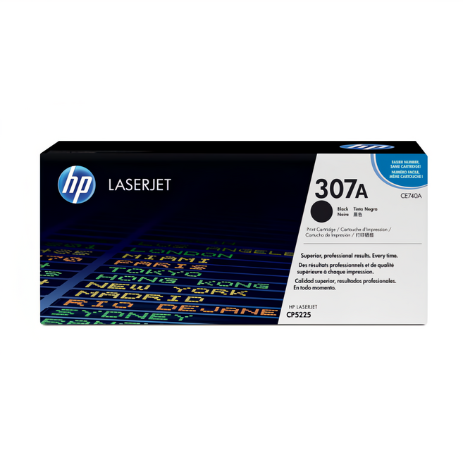 hp 惠普 307A 碳粉匣 CE740A, 黑色, 1個