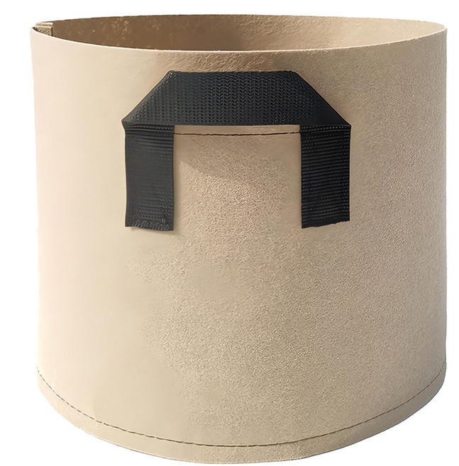 小麥購物 植物種植袋套盆袋 10加侖 L526, 駝色, 1個