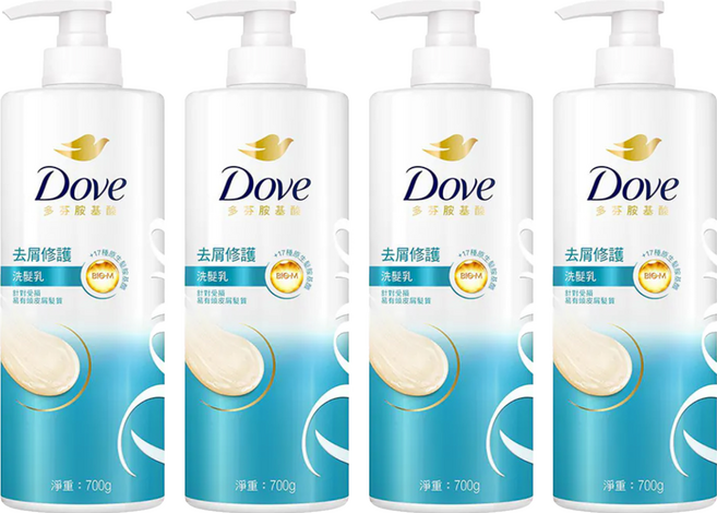 Dove 多芬 去屑修護洗髮乳, 700g, 4瓶