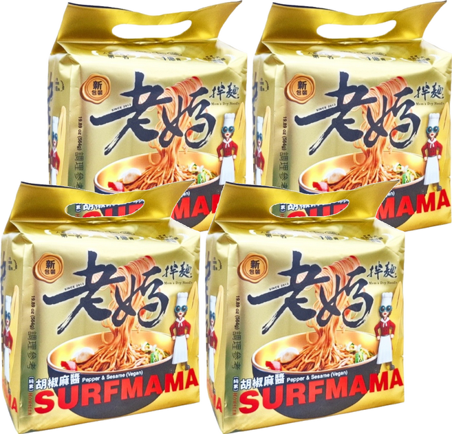 老媽拌麵 胡椒麻醬 141g, 16包