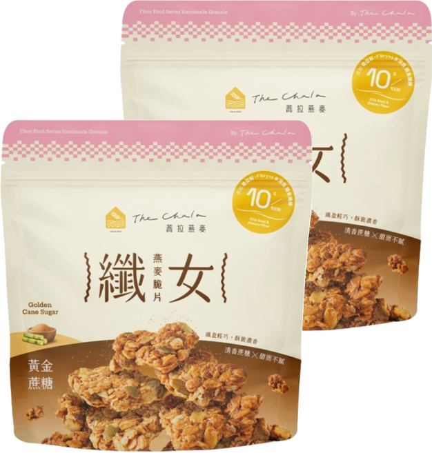 The Chala 蕎拉燕麥 纖女燕麥脆片 黃金蔗糖, 150g, 2包