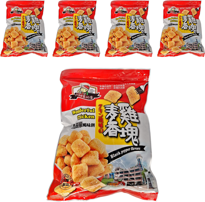 嗄嗄叫 小班長的家 黑胡椒雞塊, 240g, 5包