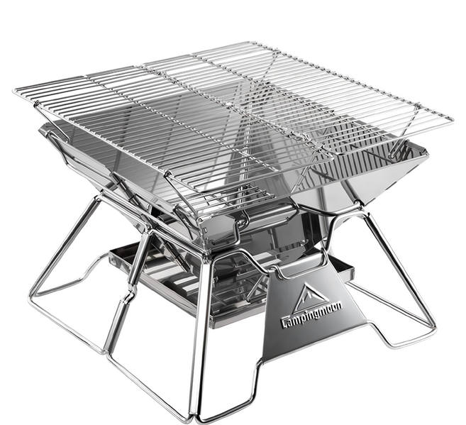 Campingmoon 柯曼 不鏽鋼焚火台 MT-2 3.5kg, 1組