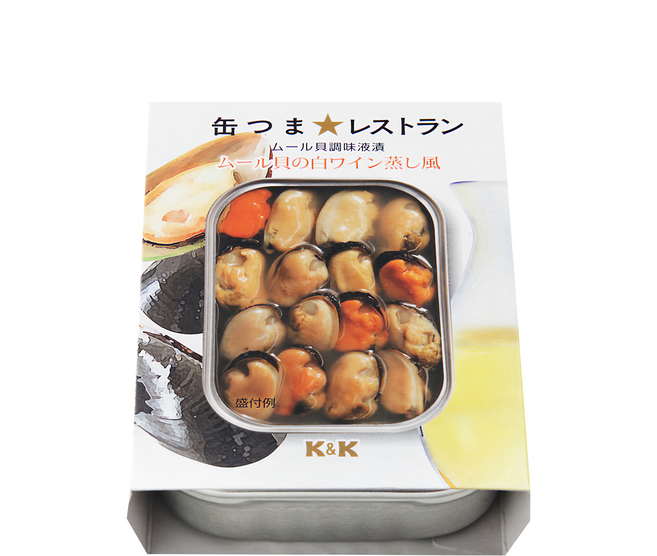 K&K 白酒煮淡菜, 95g, 1罐