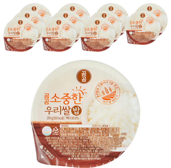 Gomgom Rice 即食白飯, 200g, 12個