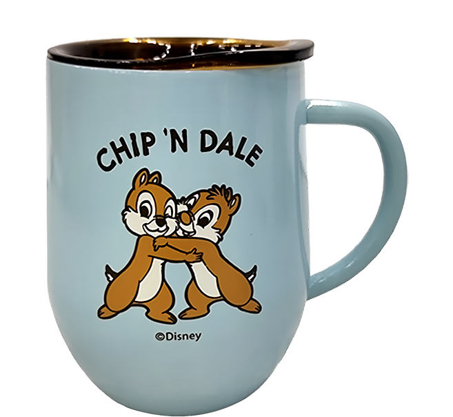 CHIP 'N' DALE 奇奇蒂蒂 麻吉真空保溫隨行不銹鋼304蛋型杯 - 350ML, 冰果, 1個