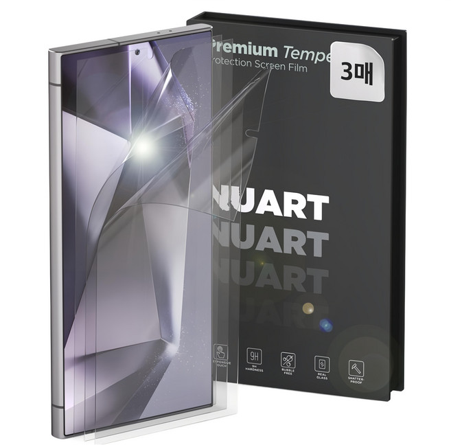 NUART Premium 自愈 TPU EPU 塗層螢幕保護膜3件組, 1組