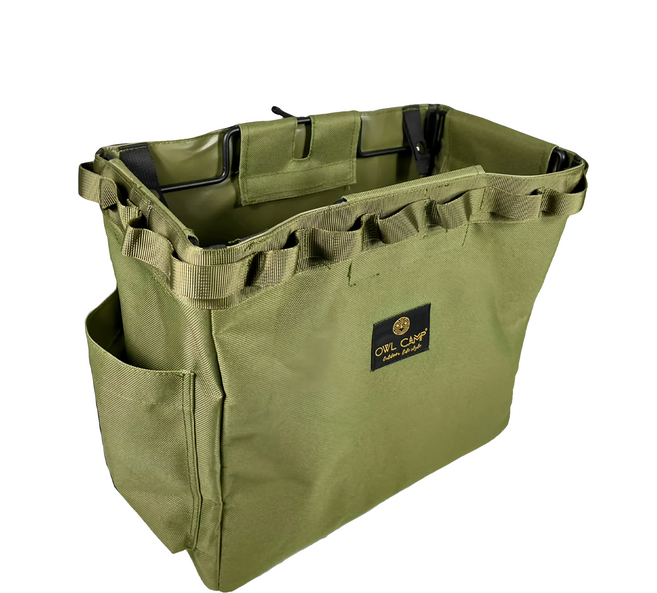 OWL CAMP 桌邊置物袋, 軍綠, 1層, 1個