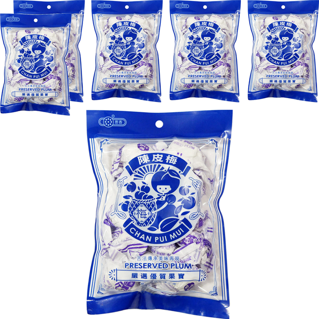 惠香 陳皮梅, 130g, 6袋