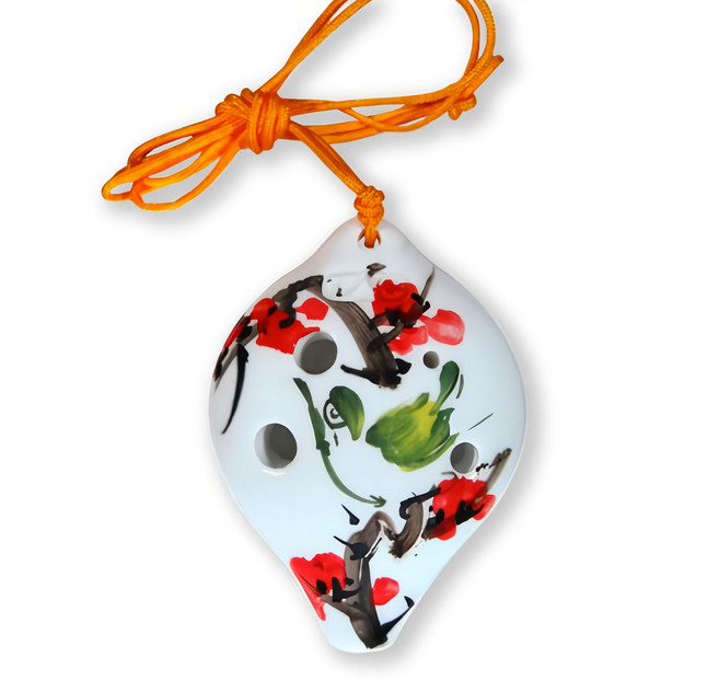 TNG 6孔C調 高音陶笛, Z-002, 白色-款式隨機, 1個