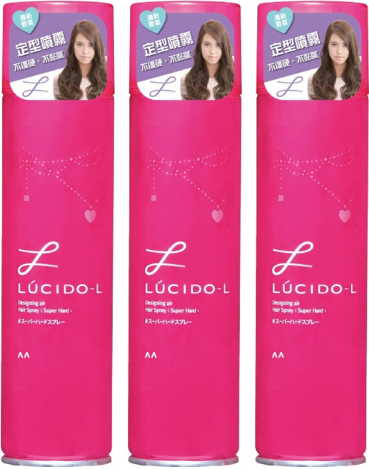 LUCIDO-L 樂絲朵 強力定型噴霧 L, 291ml, 200g, 3罐