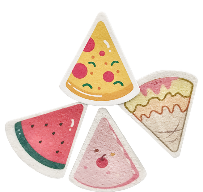 ROYALLIN 蘿林嚴選 木漿棉洗碗布4件組 97.5 x 84.5mm 500g, 4件, 1組