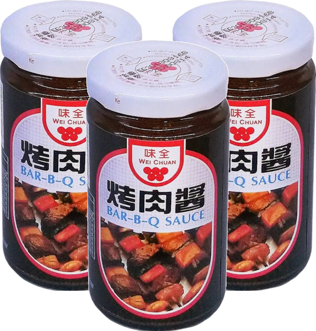 味全 烤肉醬 原味, 250g, 3罐