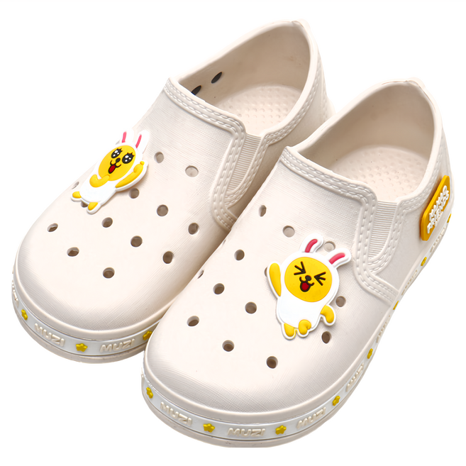 KAKAO FRIENDS MUZI IVORY 兒童休閒透氣防滑洞洞鞋