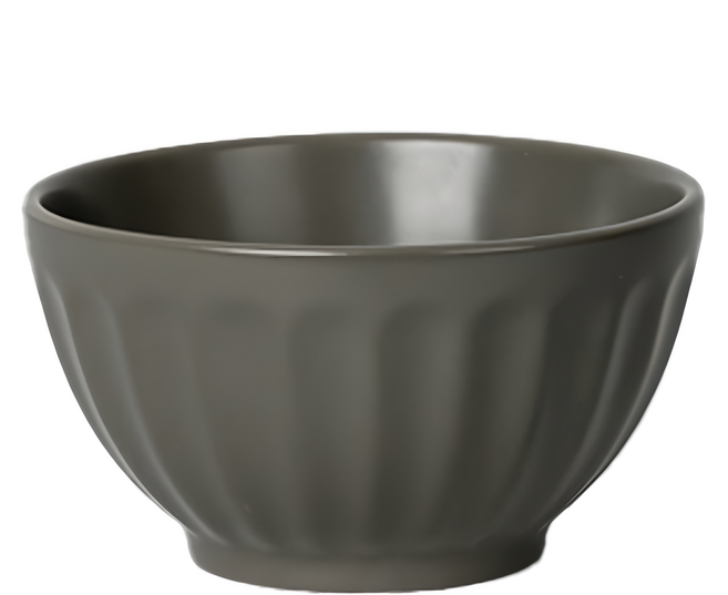 SSUEIM Mild系列 霧面陶瓷飯碗 110 x 63mm, 摩卡棕色, 2個