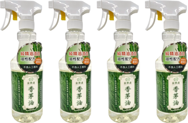 HOME LAYS 家樂適香茅油 純精油添加 油性配方 不含人工香料, 550ml, 4瓶
