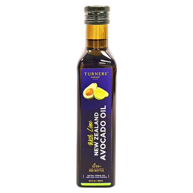 Turner's Harvest 紐西蘭初榨冷壓酪梨油 萊姆風味, 250ml, 1瓶