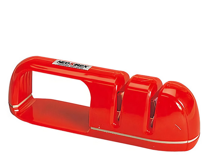 SHIMOMURA 下村工業 CT-12 磨刀器 雙重設計, 紅色, 1個